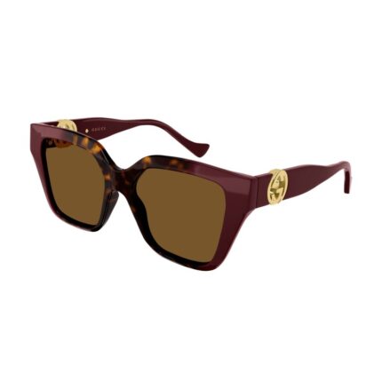 GG1023S 009 HAVANA BURGUNDY BROWN